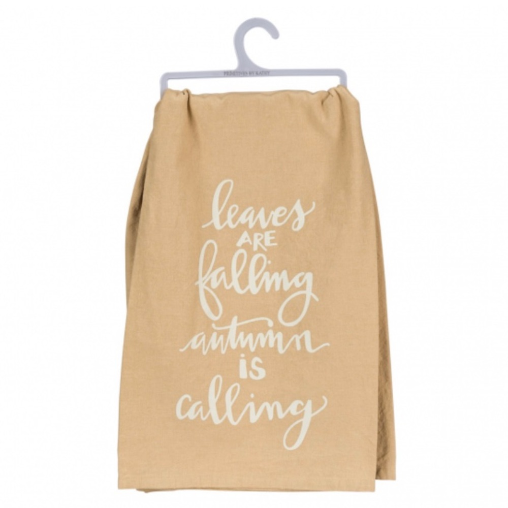 Leaves are Falling Kitchen Tea Towel